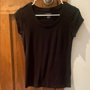 Cynthia Rowley Classic Black Short Sleeve Top
